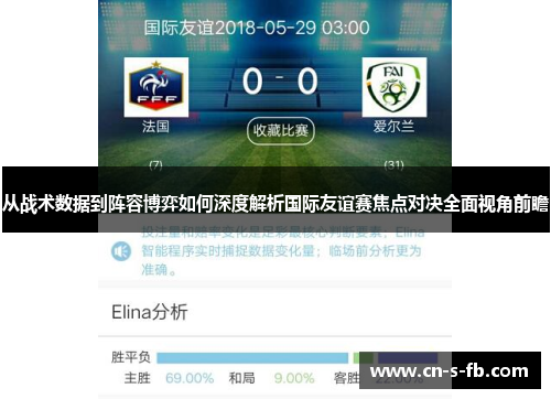 从战术数据到阵容博弈如何深度解析国际友谊赛焦点对决全面视角前瞻
