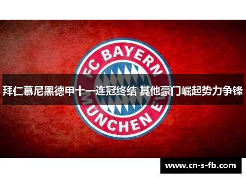 拜仁慕尼黑德甲十一连冠终结 其他豪门崛起势力争锋 拜仁慕尼黑德甲十一连冠终结 其他豪门崛起势力争锋